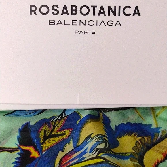 BALENCLAGA Rosabotanica Silk Vibrant Colours NWT - Picture 3 of 14